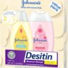 81bZbx8laZL._AC_SL1500_.jpg Johnson's Baby Care Essentials Gift Set, Body Lotion, & Zinc Oxide Diaper Rash Paste for Baby's Delicate Skin, Value Pack, Travel-Size, Bath Essentials Must Haves, Baby Gifts, 3 Items