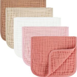 81ctVST1RpL._AC_SL1500_.jpg MIGIOL Muslin Burp Cloths 100% Cotton Baby Burp Cloths Soft, Absorbent 10x20 inches for Girls and Boys Baby Essentials