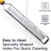 Deiss PRO Lemon Zester & Heavy Duty Cheese Grater & Vegetable Grater - Parmesan Cheese Lemon, Garlic, Nutmeg, Chocolate, Fruits, Vegetables, Ginger Grater - Cheese Shredder & Stainless Steel Grater