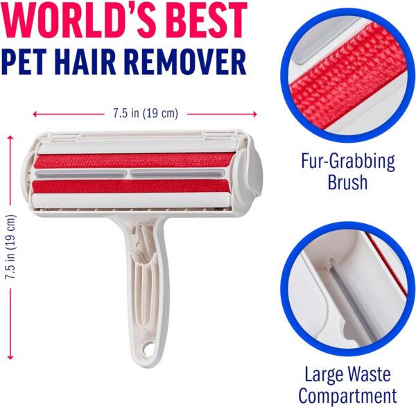 81dScmFYoCL._AC_SL1500_.jpg ChomChom Roller Pet Hair Remover – Original Size Reusable Lint Roller for Cat & Dog Hair on Furniture, Couch, Carpet, Car, Rugs & Bedding – Portable, Eco-Friendly (White)