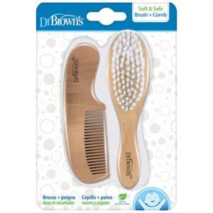 81er1zo87IL._SL1500_.jpg Dr. Brown's Soft and Safe Baby Brush + Comb