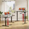 81gETfE96OL._AC_SL1500_.jpg SANODESK Electric Standing Desk 71 x 32 Inches, Height Adjustable Sit Stand with Large Splice Board Desktop for Home Office, Computer Workstations,Memory Ergonomic Computer Desk, Black Frame/Black Top