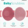S&T INC. Exfoliating and Massaging Cradle Cap Bath Brushes for Baby, Silicone - 2 Inch x 2.5 Inch, Pink, 2 Pack