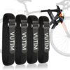 4PCS Bike Rack Strap, Bike Rack Accessory,Adjustable Wheel Securing Straps, Non-Slip Fixed Bike Wheel, Suitable for Camping Equipment, Yoga Mats, Binding Sport Bottle Bicycles, Curtains