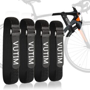 81hhdKd0s5L._AC_SL1500_.jpg 4PCS Bike Rack Strap, Bike Rack Accessory,Adjustable Wheel Securing Straps, Non-Slip Fixed Bike Wheel, Suitable for Camping Equipment, Yoga Mats, Binding Sport Bottle Bicycles, Curtains