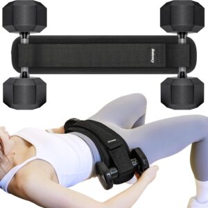 81jVG0SOXdL._AC_SL1500_.jpg Hip Thrust Belt, Balency Hip Thrust Belt for Dumbbells Heavy, Booty Belt for Hip Thrust, Slip-Resistant Padding Hip Thrust Belt for Gym or Home Workouts, Hip Thrust Band for Dumbbell Kettlebell Plate