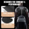 NATURELUX Weighted Vest Men or Women - 5/10/15/20/25/30lbs Weights with Reflective Stripe, Weighted Vest for Workout Equipment for Strength Training Running - Walking Weight Loss