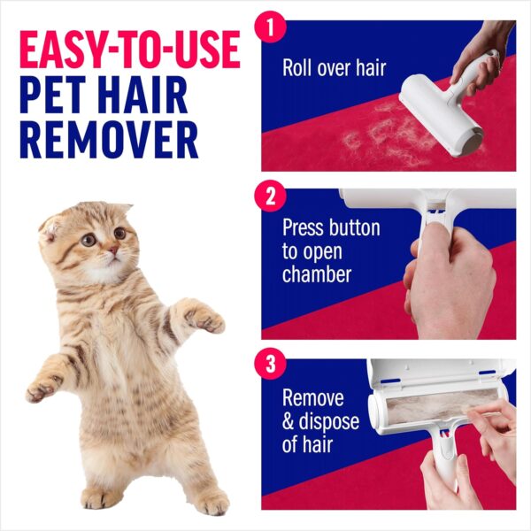 81k0mn2Gx0L._AC_SL1500_.jpg ChomChom Roller Pet Hair Remover – Original Size Reusable Lint Roller for Cat & Dog Hair on Furniture, Couch, Carpet, Car, Rugs & Bedding – Portable, Eco-Friendly (White)