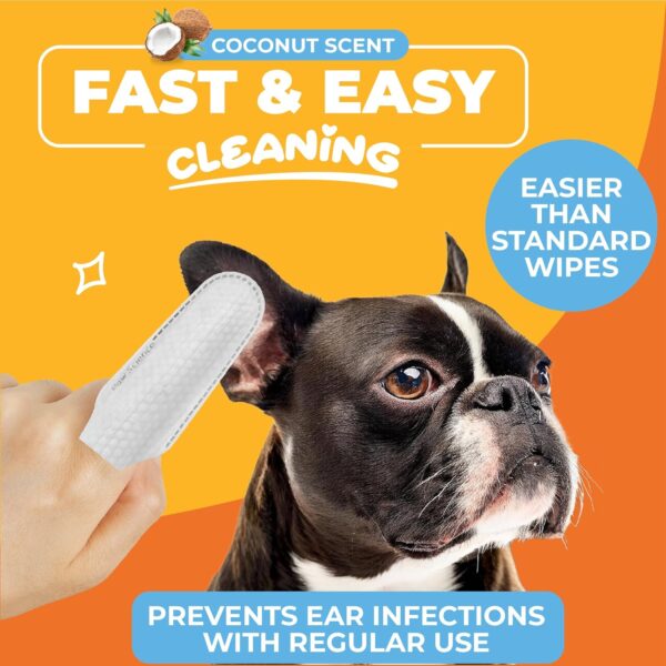 81kHTl-Nf2L._AC_SL1500_.jpg Paw Science Dog Ear Cleaner Wipes – Finger Wipes for Dogs & Cats – Cleaning, Soothing, & Deodorizing Itchy Ears – Pet Ear Relief Solution (Coconut)