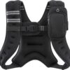 ZELUS Weighted Vest, 6lb/8lb/12lb/16lb/20lb/25lb/30lb Weight Vest with Reflective Stripe for Workout, Strength Training, Running, Fitness, Muscle Building, Weight Loss, Weightlifting