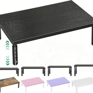 81mT6Xz7hNL._AC_SL1500_.jpg OPNICE Desk Organizers and Accessories, Adjustable Computer Monitor Stand Riser, Laptop Stand for Desk, Office Desk Accessories & Workspace Organizers for Home Office, Black Wood
