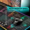 Excel Cheat Sheet LED Desk Pad | Excel Shortcut Keys Mouse Pad - Colorful RGB Luminous Extended Large Gaming Mousepad| PC Office Spreadsheet Keyboard Mat| Non-Slip Stitched Edge Desk Mat
