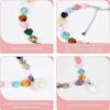 Handmade Matching Dog Collar & Owner Necklace Replaceable Pendant (Round Ball+Memory Vial) for Storing Pet Fur Gemstone Beaded Jewelry Set Dog Collar for Puppy, Large Cat Collar Set for Pet Lovers