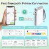 Nelko Label Maker Machine with Tape, P21 Bluetooth Label Printer, Wireless Mini Label Makers with Multiple Templates for School Office Home, White