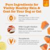 81nLgMmkCIL._AC_SL1500_.jpg Zesty Paws Wild Alaskan Omega-3 Blend Pollock + Salmon Oil for Dogs and Cats- Skin and Coat Support, Omega 3 Supplement for Pets, 8.5oz
