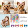 81oANiZr92L._AC_SL1500_.jpg QingHan Dog Hair Bows Small Puppy Clips for Pet Grooming Accessories Doggy Gifts 60Pcs (30 Pairs)