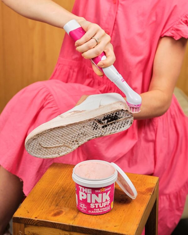 81pAW6KM8L._AC_SL1500_.jpg The Pink Stuff - Stardrops - The Miracle Scrubber Kit - 4 Cleaning Brush Heads