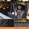 81paVh3vV5L._AC_SL1500_.jpg URPOWER Dog Car Seat Cover for Pets 100% Waterproof Seat Cover Hammock 600D Heavy Duty Scratch Proof Nonslip Durable Soft Back Seat Covers for Cars and SUVs