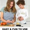 81qi-VSBYqL._AC_SL1500_.jpg Zulay Kitchen Premium Garlic Press Set - Rust Proof Professional Garlic Mincer Tool - Easy-Squeeze, Easy-Clean with Soft, Ergonomic Handle - Silicone Garlic Peeler & Brush (Silver)
