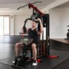 Fitvids Home Gym Equipment, Multifunctional Full Body Workout Weight Machine Station with Weight Stack, All in One Exercise Equipment with Pulley System & Seated Rowing for Home Gym Strength Training