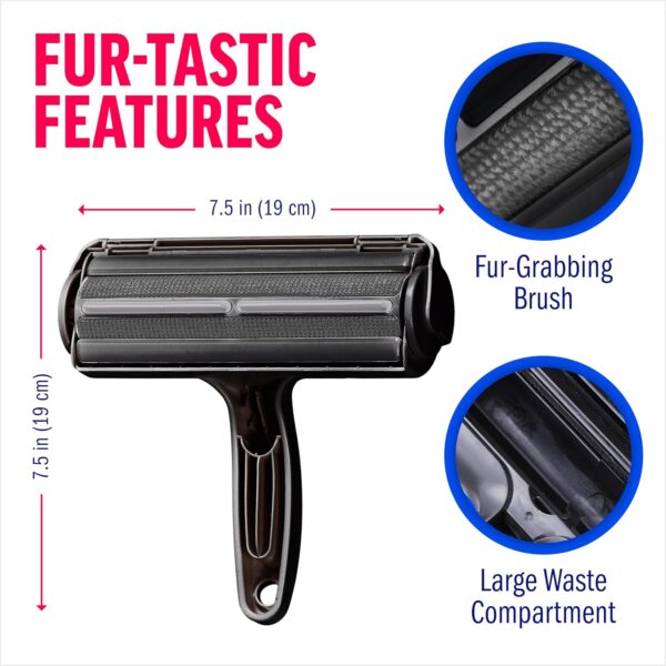 81ra-j6daXL._AC_SL1500_.jpg ChomChom Roller Pet Hair Remover – Original Size Reusable Lint Roller for Cat & Dog Hair on Furniture, Couch, Carpet, Car, Rugs & Bedding – Portable, Eco-Friendly (Black)