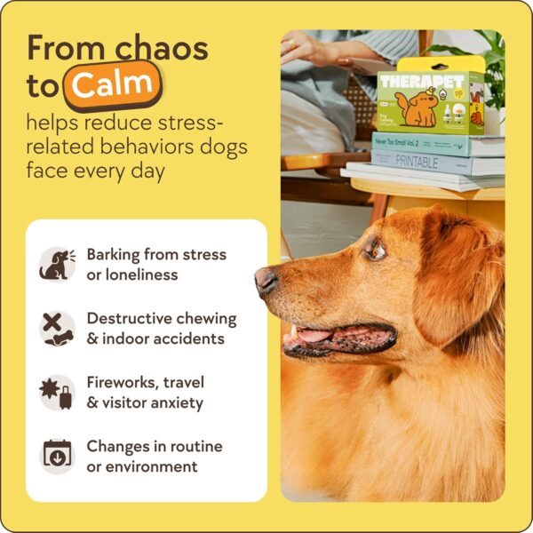 81ripv8GAnL._AC_SL1500_.jpg TheraPet MD 60-Day Dog Calming Diffuser Kit - Dog Pheromone Diffuser for Stress, Destructive Behavior, Pee Accidents, Separation Anxiety, Barking, Aggression & Chewing - 60-Day Refills Included