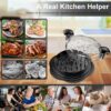 SURETIVIAN Chicken Shredder Large Chicken Breast Shredder Tool Twist with Brush&Fork, Visible Meat Shredder Machine, Strong Anti-Slip Strip, Ergonomic Handle, BPA Free, Suitable for Pork Beef Chicken