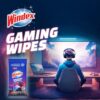 81v1Wc06IAL._AC_SL1500_.jpg Windex Gaming Cleaning Wipes, Pre-Moistened Wipes to Instantly Clean all Gaming Gear and Electronics, Resealable Packaging for a Freshness Lock, 25 count (Pack of 1)