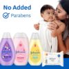 81vmTuO8SGL._AC_SL1500_.jpg Johnson's Baby Here Comes Baby Gift Set, Baby Essentials for New Parents with Moisturizing Lotion, Bedtime Bath, Body Wash & Shampoo, Hand & Face Wipes, & Diaper Rash Cream, 5 Items