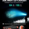 BLAVOR Solar Power Bank 10,000mAh, Portable Wireless Charger, 20W Fast Charging External Battery Pack with USB C for Cell Phones, Solar Panel Charging with Dual Flashlight for Camping