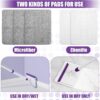 81yeodl0dwL._AC_SL1500_.jpg Baseboard Cleaner Tool with Handle, 60" Extendable Long Handle Baseboard Cleaner with 5 Reusable Pads for Baseboards Cleaning, Ceiling, Wall, Floor, Bathroom Kitchen