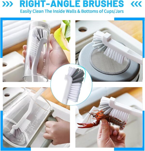 81z7uX502L._AC_SL1500_.jpg 15Pcs Crevice Cleaning Brush Set, Hard Bristle Scrub Brushes Tools for Deep Cleaning Gap,Window Groove Cleaning Brush for Sliding Door Sill Tile Lines Shutter Corner Sink Teapot Bottle (1 Set)