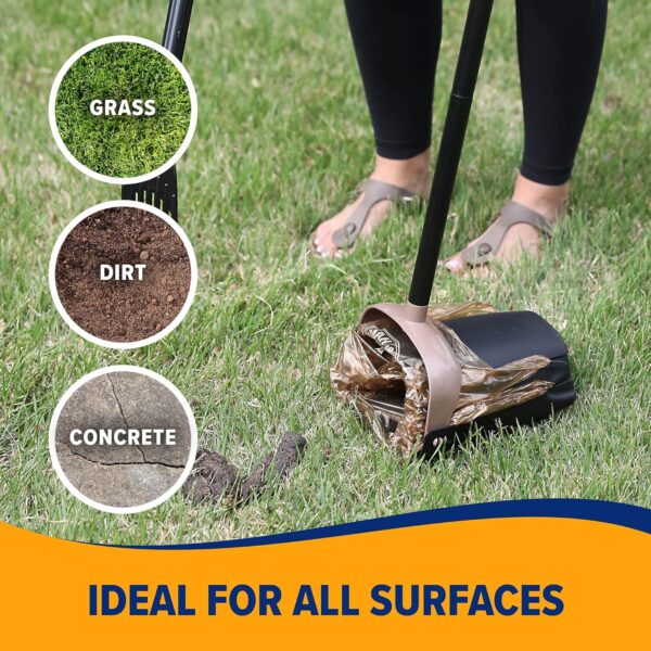 91IJIfsR9bL._AC_SL1500_.jpg Arm & Hammer Dog Pooper Scooper Swivel Bin & Rake, Poop Scoop for Dogs, Black (2 Heavy Duty Scented Waste Bags Included)