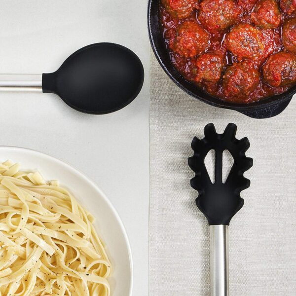 91a349NkujL._AC_SL1500_.jpg Kitchen Utensil Set-Silicone Cooking Utensils-33 Kitchen Gadgets & Spoons for Nonstick Cookware-Silicone and Stainless Steel Spatula Set-Best Kitchen Tools, Useful Pots and Pans Accessories