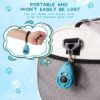 Dog Training Clicker with Sring Wrist and Keyring - Pet Dog Training Clickers for Puppy, Cat, Potty, Bird, Horse, Pet, Trainer Training Tools, Behavior Aids